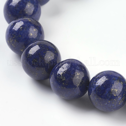 Natural Lapis Lazuli Beads Strands Dyed Round Blue 10mm Hole 1mm