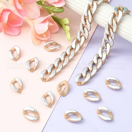 100Pcs Acrylic Linking Rings&nbsp;US-SACR-CJ0001-35S-5