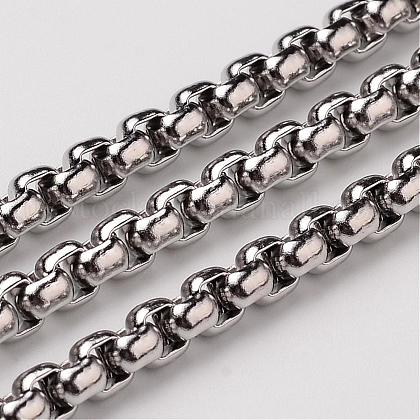 304 Stainless Steel Box Chains US-CHS-K001-37C-1