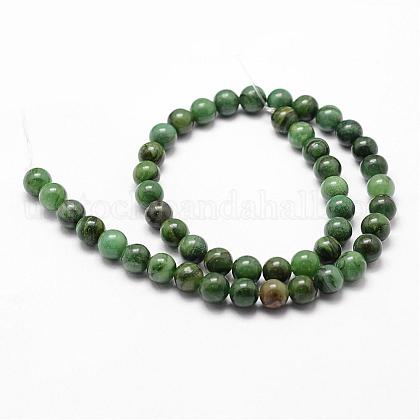 Natural African Jade Beads Strands&nbsp;US-G-D840-53-8mm-A-2