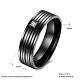 Valentine's Day Gifts Titanium Steel Cubic Zirconia Couple Rings For Men US-RJEW-BB16446-10-3