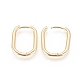 Brass Huggie Hoop Earrings US-EJEW-F245-04G-B-2