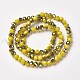 Electroplate Opaque Glass Beads Strands US-EGLA-A034-P6mm-S07-2