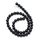 Synthetic Black Stone Bead Strands US-G-R345-8mm-35-1-2