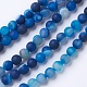 Natural Grade A Striped Agate/Banded Agate Beads Strands US-G-E478-05-6mm-1
