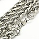 Fashionable 304 Stainless Steel Wheat Chain Necklaces for Men US-STAS-A028-N002P-2