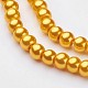 Glass Pearl Beads Strands US-HY-4D-B74-2