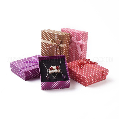 Valentines Day Gifts Packages Cardboard Jewelry Set Boxes US-CBOX-B001-M-1