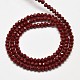 Faceted Rondelle Glass Beads Strands US-EGLA-J134-4x3mm-A02-2