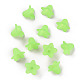 Green Frosted Transparent Acrylic Flower Beads US-X-PLF018-05-2