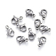 304 Stainless Steel Lobster Claw Clasps US-STAS-F182-01P-F-2