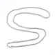 304 Stainless Steel Wheat Chain Necklaces US-NJEW-L173-015-P-2