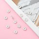 Iron Rhinestone Spacer Beads US-RB-A008-8MM-S-7