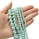 Dyed Glass Pearl Round Beads Strands US-HY-X0001-01-3