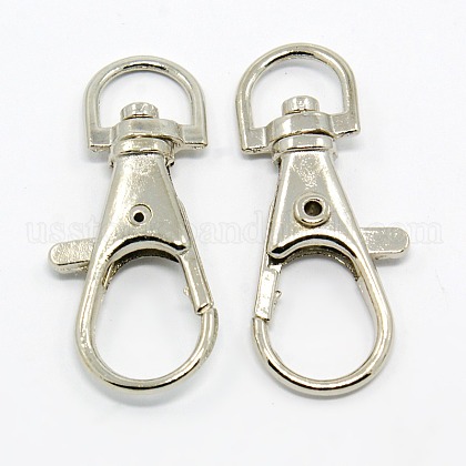 Alloy Swivel Lobster Claw Clasps US-E168-1
