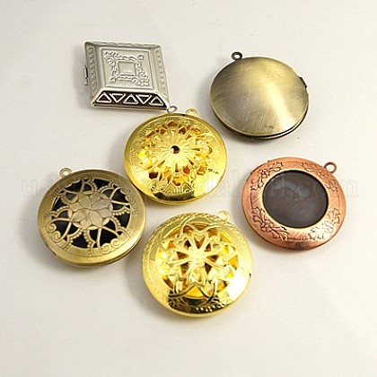 Brass Locket Pendants US-KK-MSMC002-M5-1