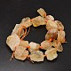 Nuggets Natural Citrine Beads Strands US-G-F289-28-2