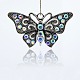 Vintage Butterfly Pendant Necklace Findings US-TIBE-M001-80F-1