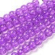 Spray Painted Crackle Glass Beads Strands US-CCG-Q001-4mm-12-1