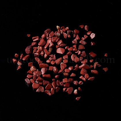 Natural Red Jasper Chip Beads US-G-M364-11A-1
