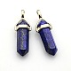 Natural Bullet Lapis Lazuli Double Terminated Pointed Pendants US-G-N0122-06-2