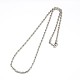 Fashionable 304 Stainless Steel Rope Chain Necklace Making US-STAS-A028-N052P-1