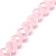 Electroplate Imitation Jade Glass Rondelle Beads Strands US-EGLA-F046B-05AB-2