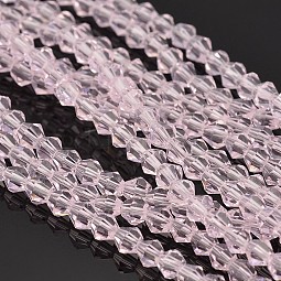 Bicone Glass Beads Strands US-EGLA-P016-4mm-13