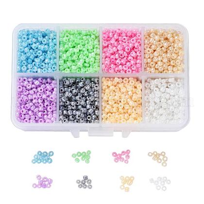 1 Box 8/0 Glass Seed Beads Round  Loose Spacer Beads US-SEED-X0050-3mm-01-1