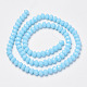 Opaque Solid Color Glass Beads Strands US-EGLA-A034-P8mm-D08-2