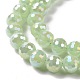 Electroplate Imitation Jade Glass Beads Strands US-GLAA-E036-12D-4