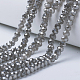 Electroplate Glass Beads Strands US-EGLA-A034-J8mm-Y01-1