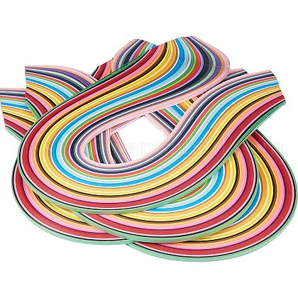 PandaHall Elite Rectangle 36 Colors Quilling Paper Strips US-DIY-PH0008-03B-1