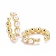 Acrylic Pearl Beaded Cuff Earrings US-EJEW-G288-06G-2