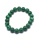 Synthetic Malachite(Dyed) Bead Stretch Bracelets US-BJEW-K212-B-031-2