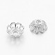 Silver Color Plated Alloy Flower Bead Caps US-X-TIBEB-E017-S-3