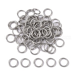 304 Stainless Steel Open Jump Rings US-STAS-Q186-02-8x1mm