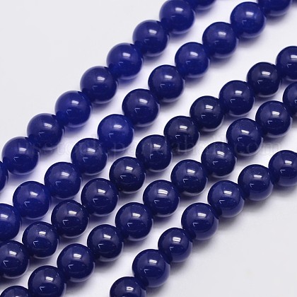Natural & Dyed Malaysia Jade Bead Strands US-G-A146-8mm-A22-1
