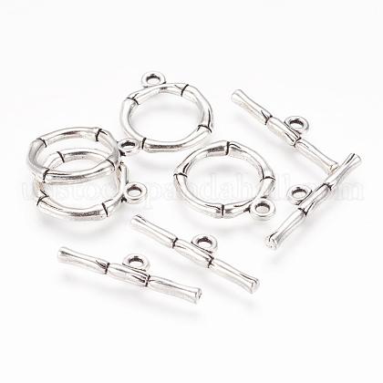 Alloy Toggle Clasps US-PALLOY-EA9143Y-AS-RS-1