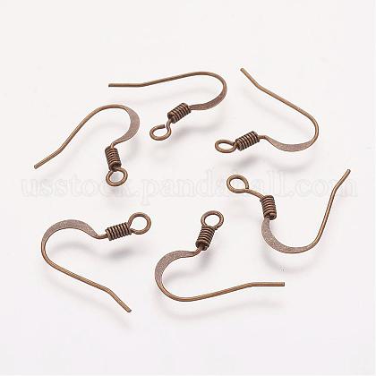 Brass French Earring Hooks US-KK-Q366-AB-NF-1