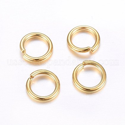 304 Stainless Steel Open Jump Rings US-STAS-O098-02G-15-1