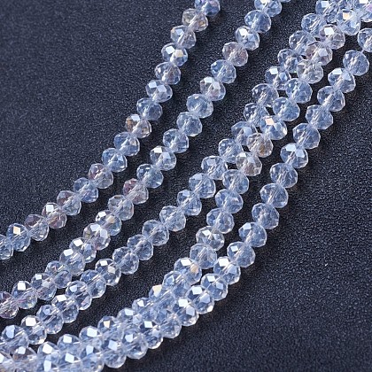 Electroplate Glass Beads Strands US-EGLA-A034-T10mm-B02-1