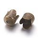 Antique Bronze Flower Iron Bead Caps US-X-E015Y-NFAB-2