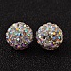 Pave Disco Ball Beads US-RB-H258-10MM-101-2