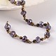 Handmade Glass Beaded Chains for Necklaces Bracelets Making US-AJEW-JB00187-2