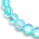 Synthetic Moonstone Beads Strands US-G-F142-6mm-03-3