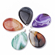 Dyed Natural Striped Agate/Banded Agate Pendants US-G-T099-14-1