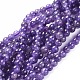 Natural Amethyst Beads Strands US-G-I256-02C-1