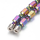 Magnetic Synthetic Hematite Beaded Necklaces US-NJEW-G337-02-3