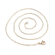 Brass Chain Necklaces US-MAK-L009-03G-2